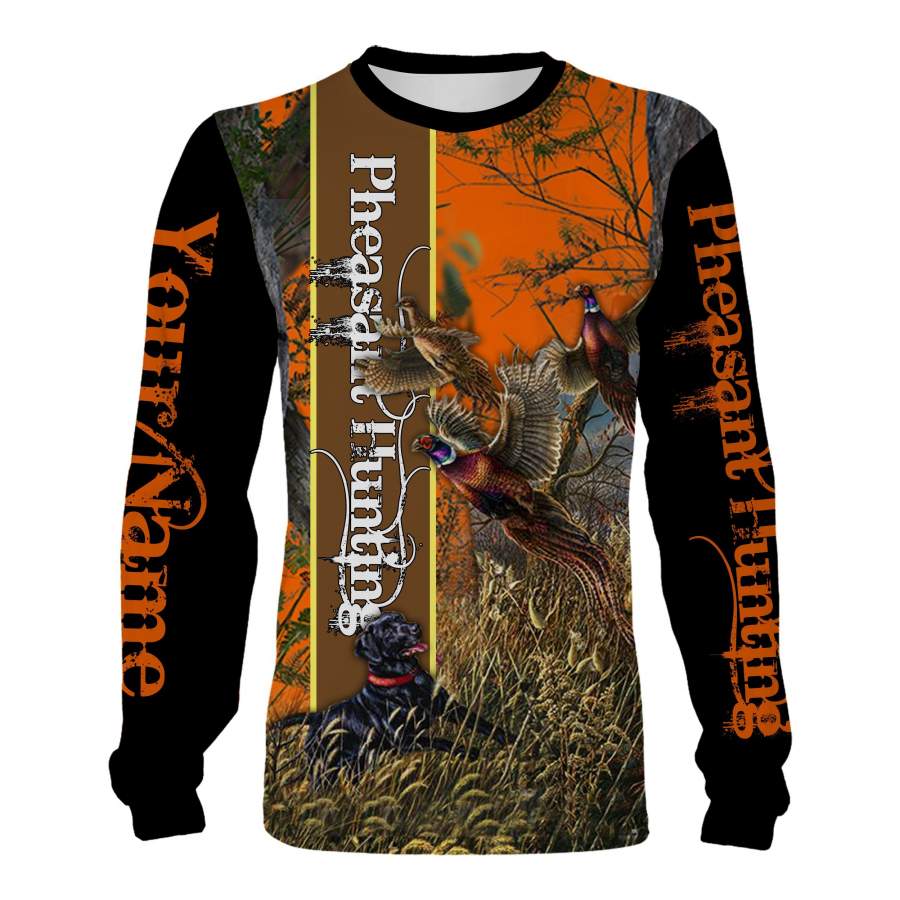 Best Pheasant hunting Custom Name 3D All over print Shirts, Face shield – Personalized hunting gifts – FSD347