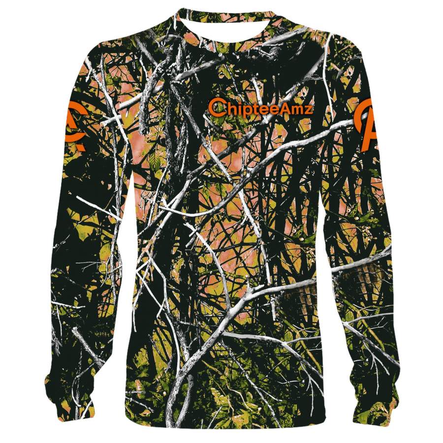 Chipteeamz hunting fishing Outshine Camo all over print shirts TATS183