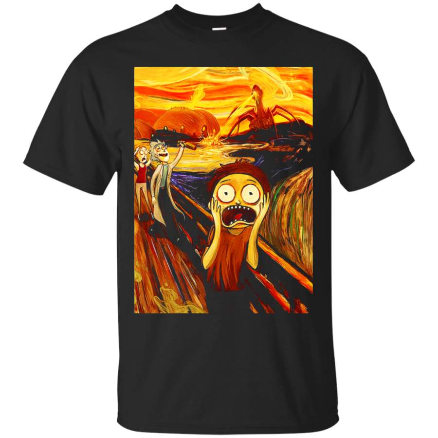 AGR Rick And Morty The Scream Painting Mashup T-Shirt