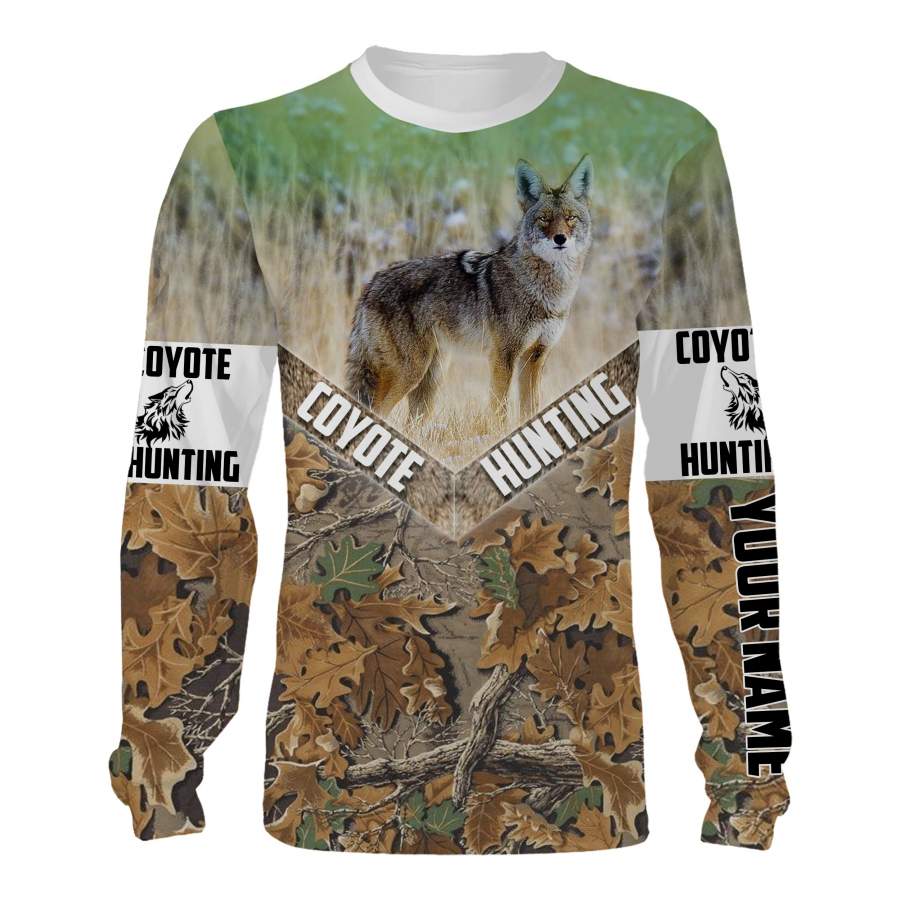 Coyote hunting Custom Name 3D All over print shirts – personalized hunting gifts – FSD243