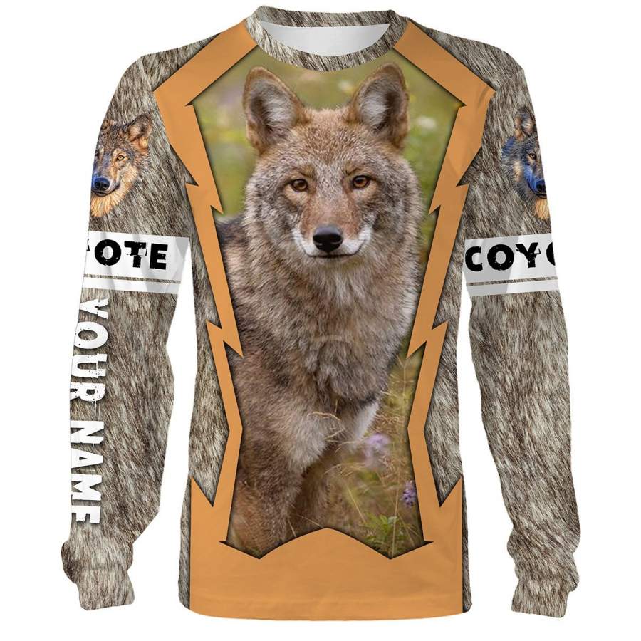 Coyote hunting Custom Name 3D All over print shirts – personalized hunting gifts – FSD249