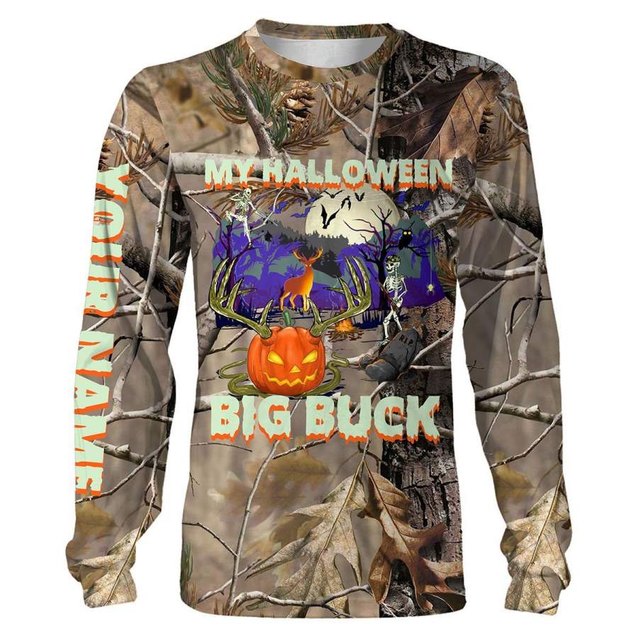 Funny Halloween Custom Name 3D All over print shirts – Halloween hunting gifts – FSD216