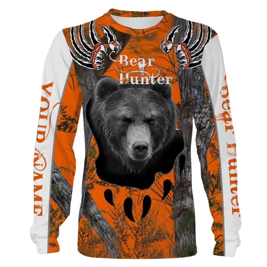 Black Bear hunting Custom Name 3D All over print shirts – personalized hunting gifts – FSD228