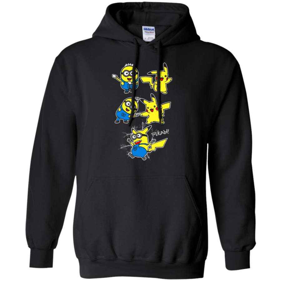 AGR Despicable Me Minions And Pikachu Pokemon Fusion Hoodie