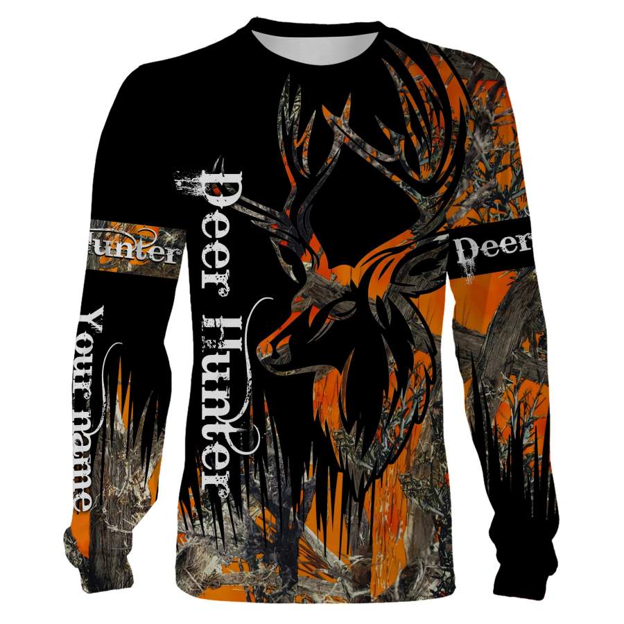 Deer hunting Custom Name 3D All over print Shirts – Personalized hunting gift – FSD185