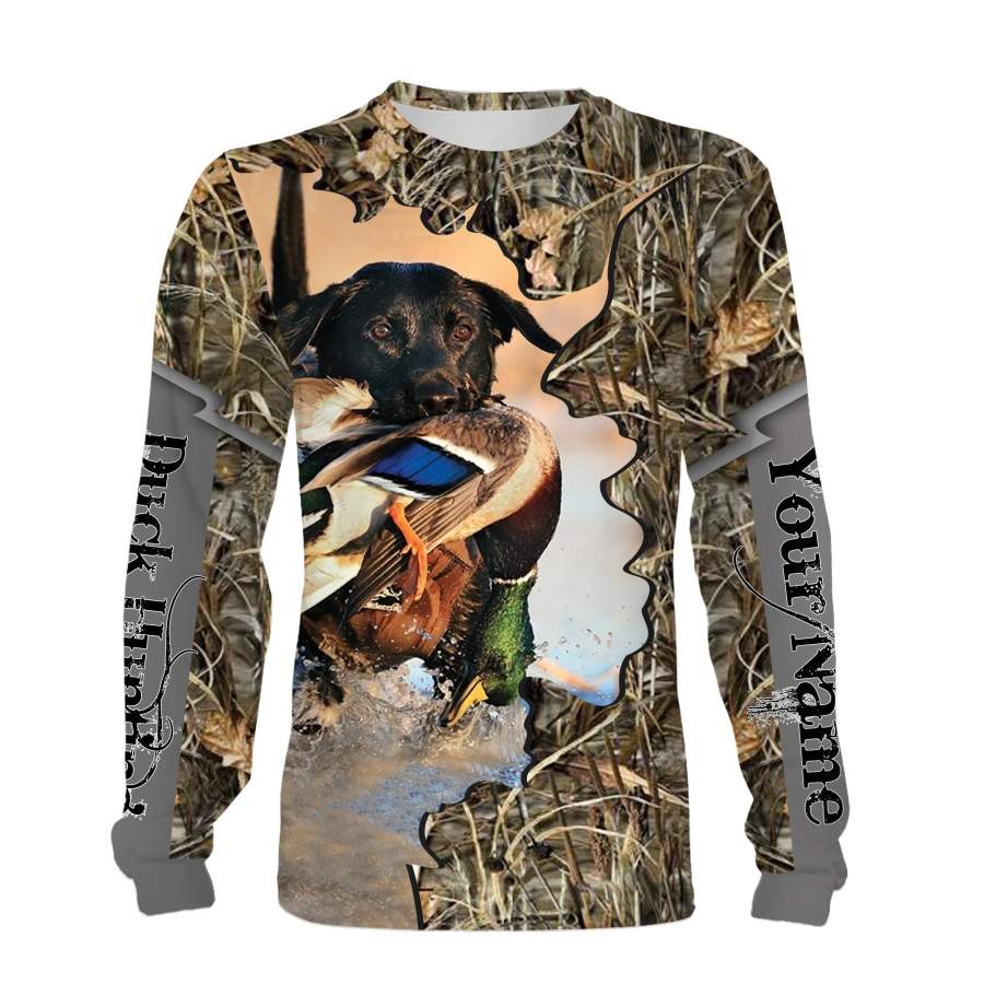 Duck hunting Custom Name 3D All over print T-shirt, Long sleeve, Hoodie, Zip up hoodie – FSD166