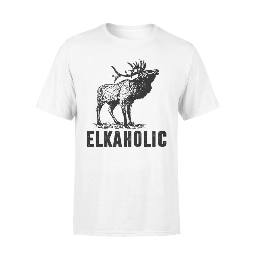 Elkaholic – Funny Elk hunting T-shirt – FSD130