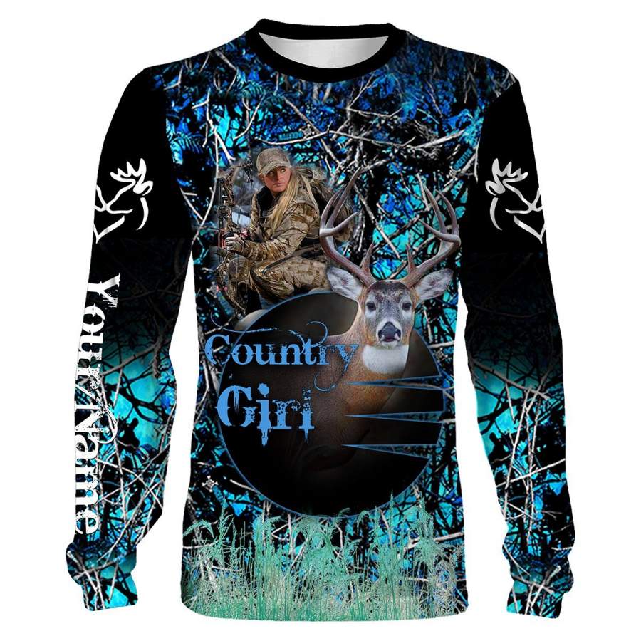 Beautiful Country Girl Custom Name 3D All over print shirts – Personalized hunting gifts – FSD144