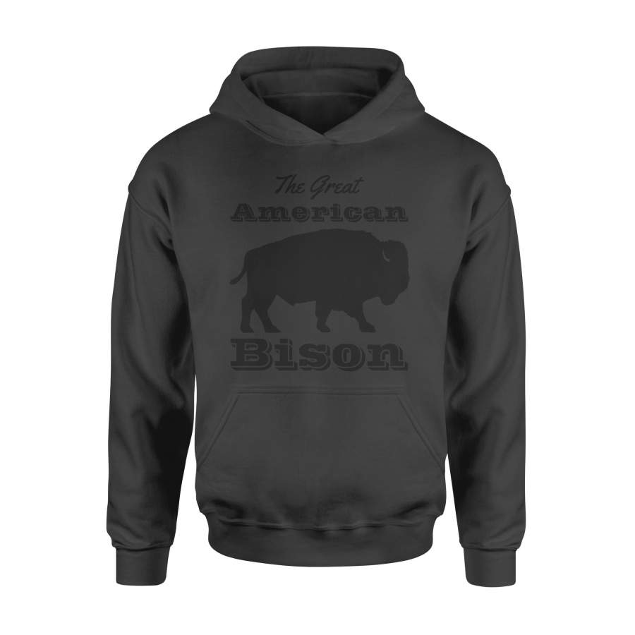 Bison hunting Shirts “The Great American Bison” Hoodie – FSD91