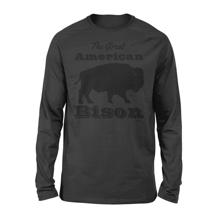 Bison hunting Shirts “The Great American Bison” Long Sleeve – FSD91