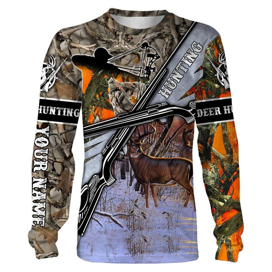 Deer Hunting Custom Name 3D All Over print shirts Personalized gift – FSD79