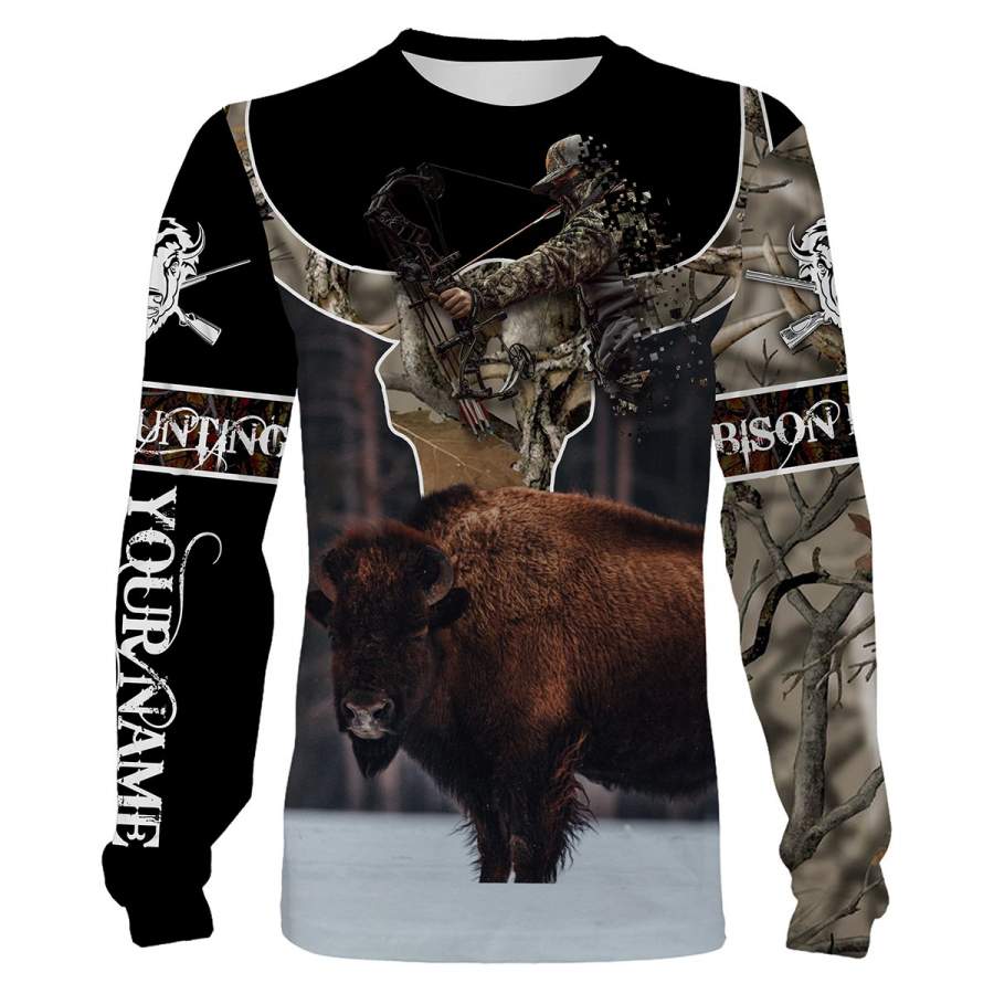 Bison Hunting 3D All over print Shirts Personalized gift – FSD33