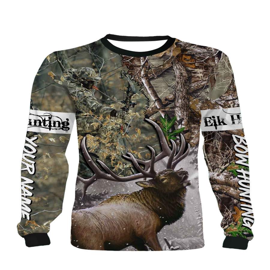 Bow Hunting Elk 3D All Over printed Customized Name Shirts Personalized Gift TATS120