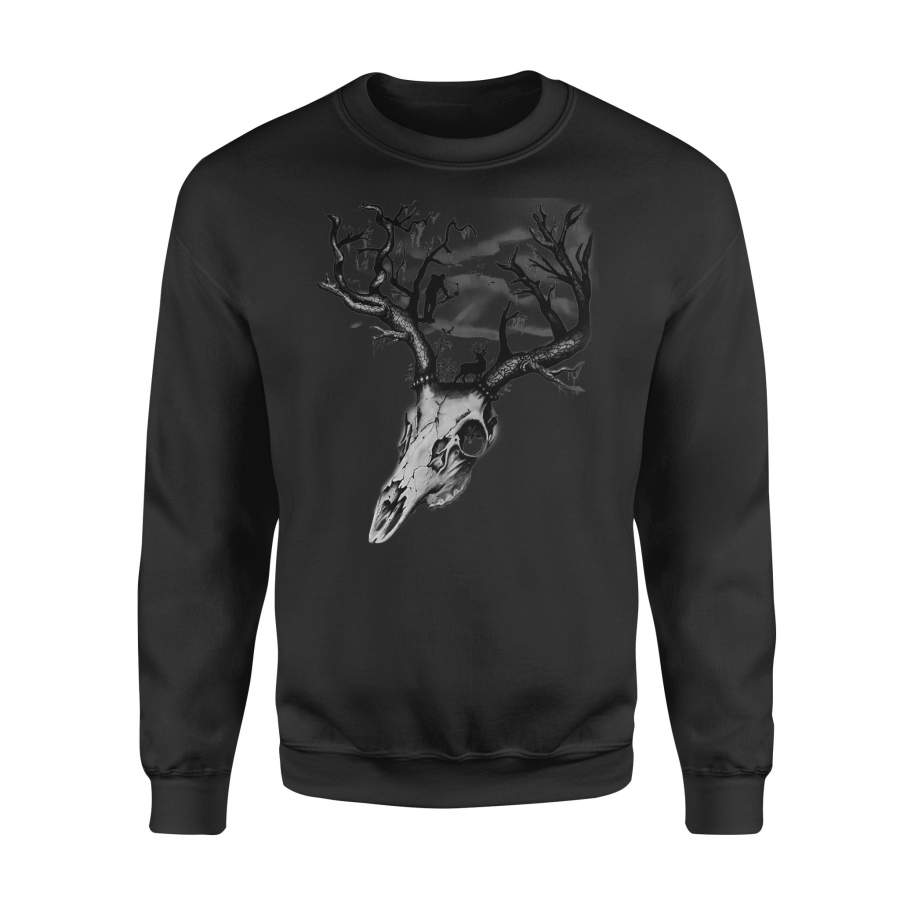 Beautiful Deer Hunting Tattoo Clothes For Men, Women NQS124 – Standard Fleece Sweatshirt