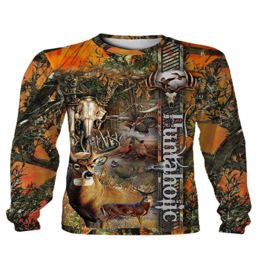 Bowhunting deer camo 3d all over printed shirts