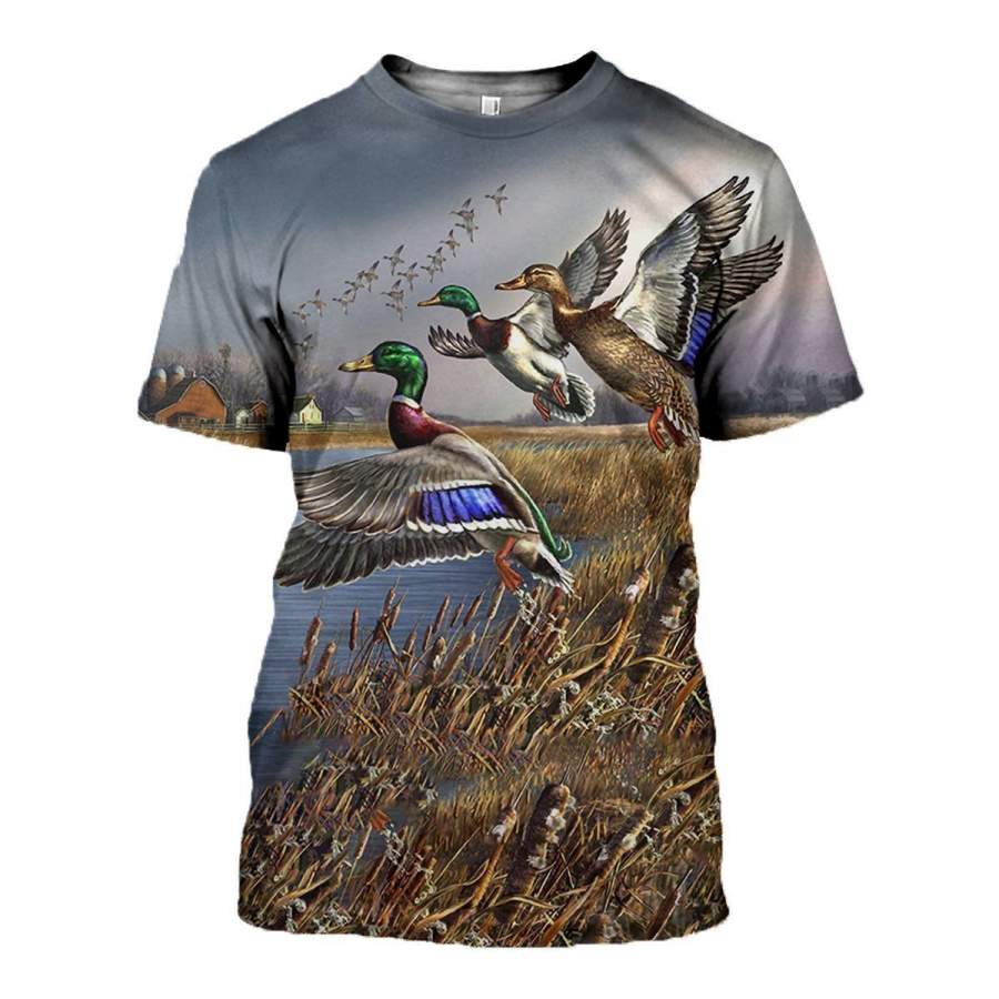 Duck Hunting 3D All Over Print Shirt – NQS131