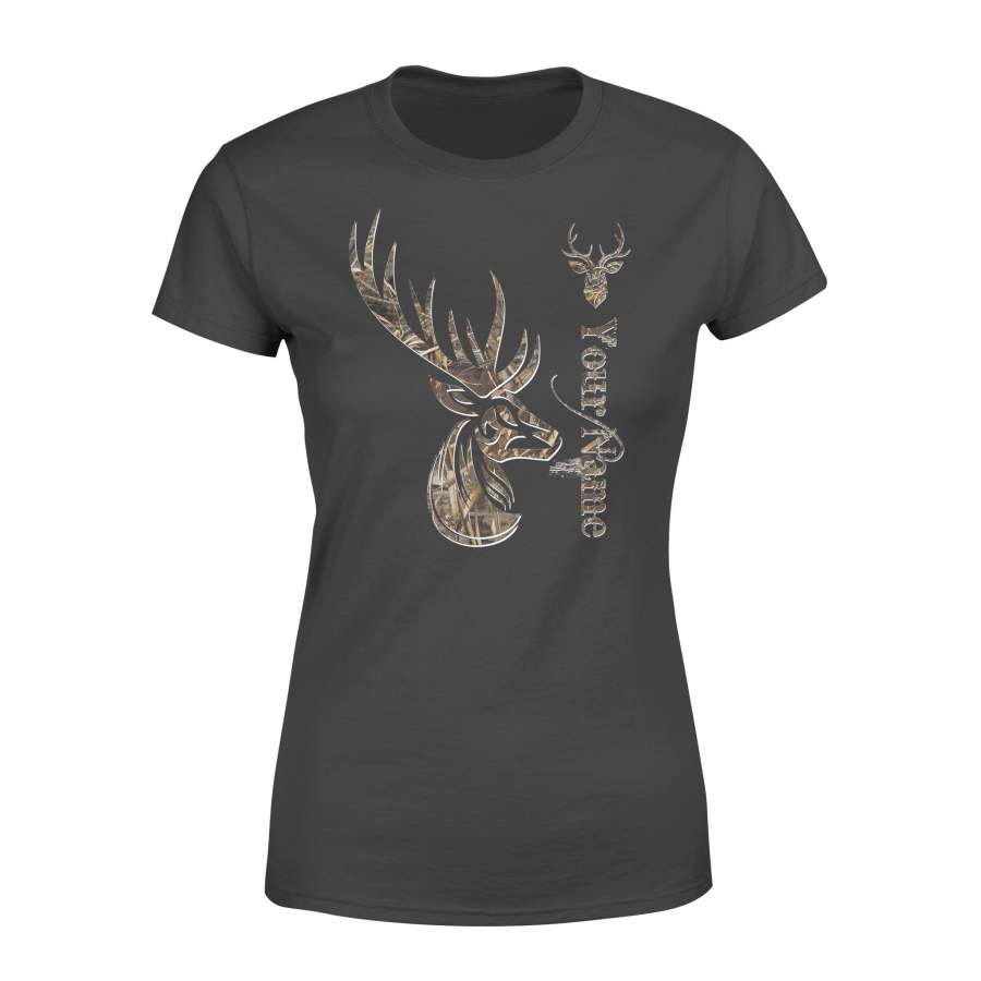 Deer hunting camo deer hunting tattoo personalized shirt perfect gift – Standard Women’s T-shirt