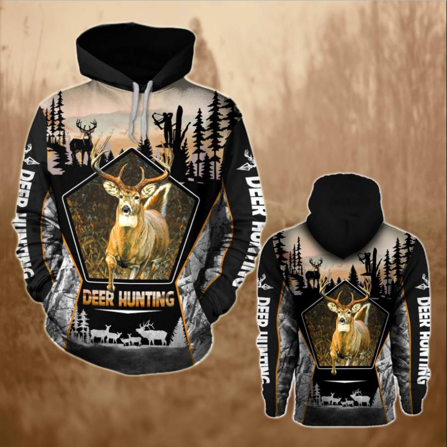 Deer Hunting 3D All over Print Hoodie Plus size – NQS68