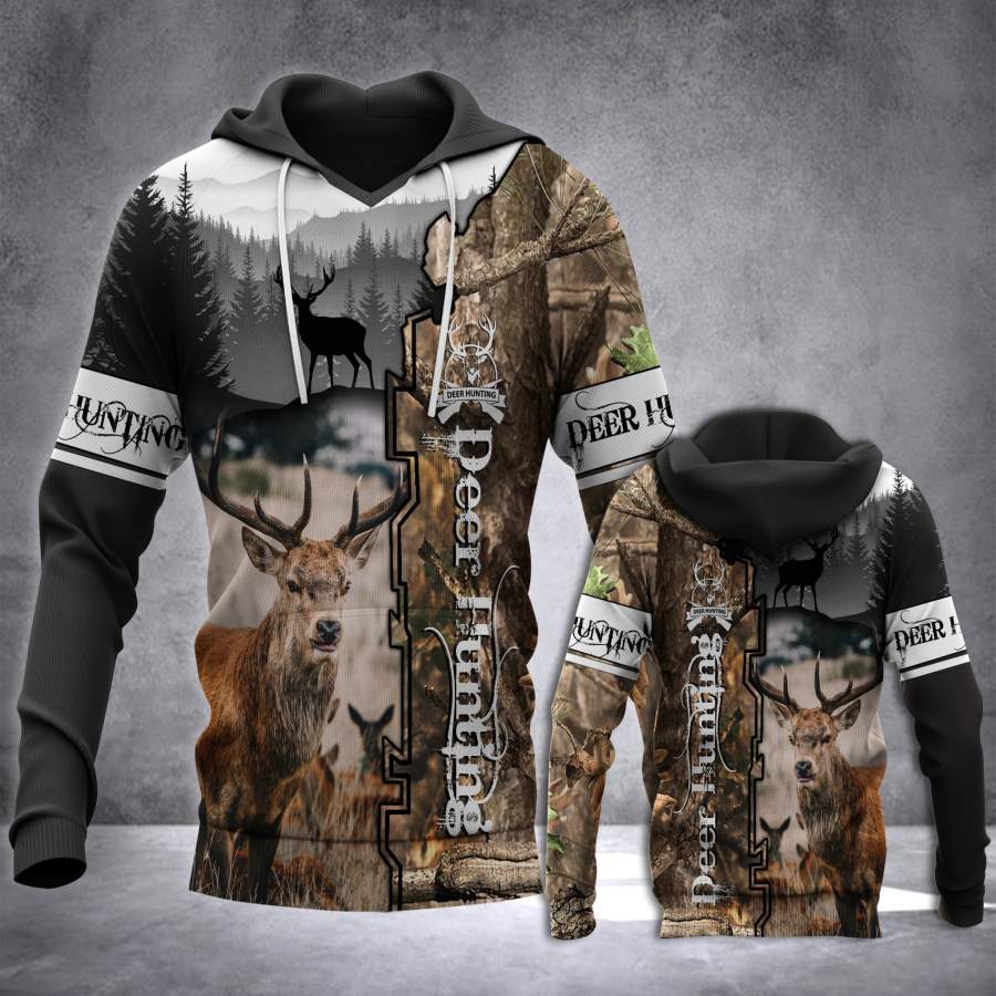 Deer Hunting Camo 3D All over Print Hoodie Plus Size – NQS67