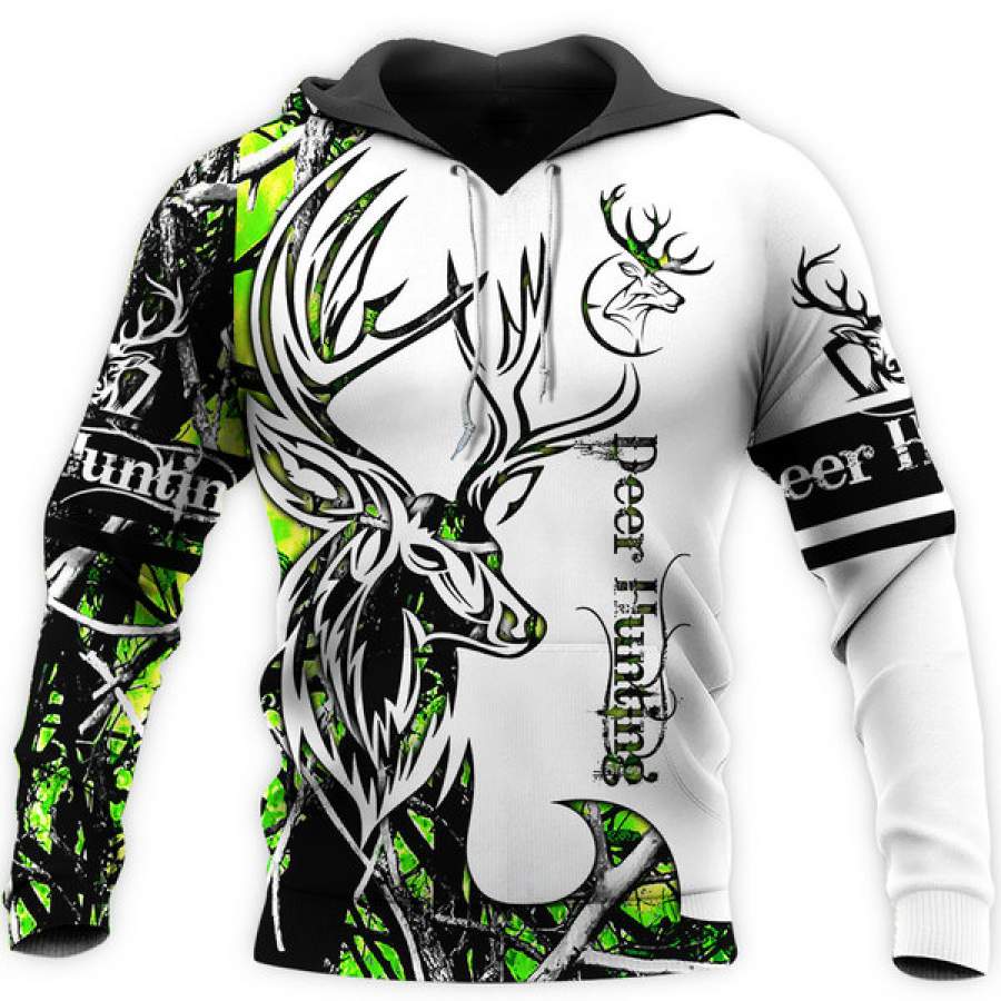 Deer Hunting camo 3D all over Print t shirt, long sleeve, tank top, zip up hoodie and Hoodie plus size – NQS76