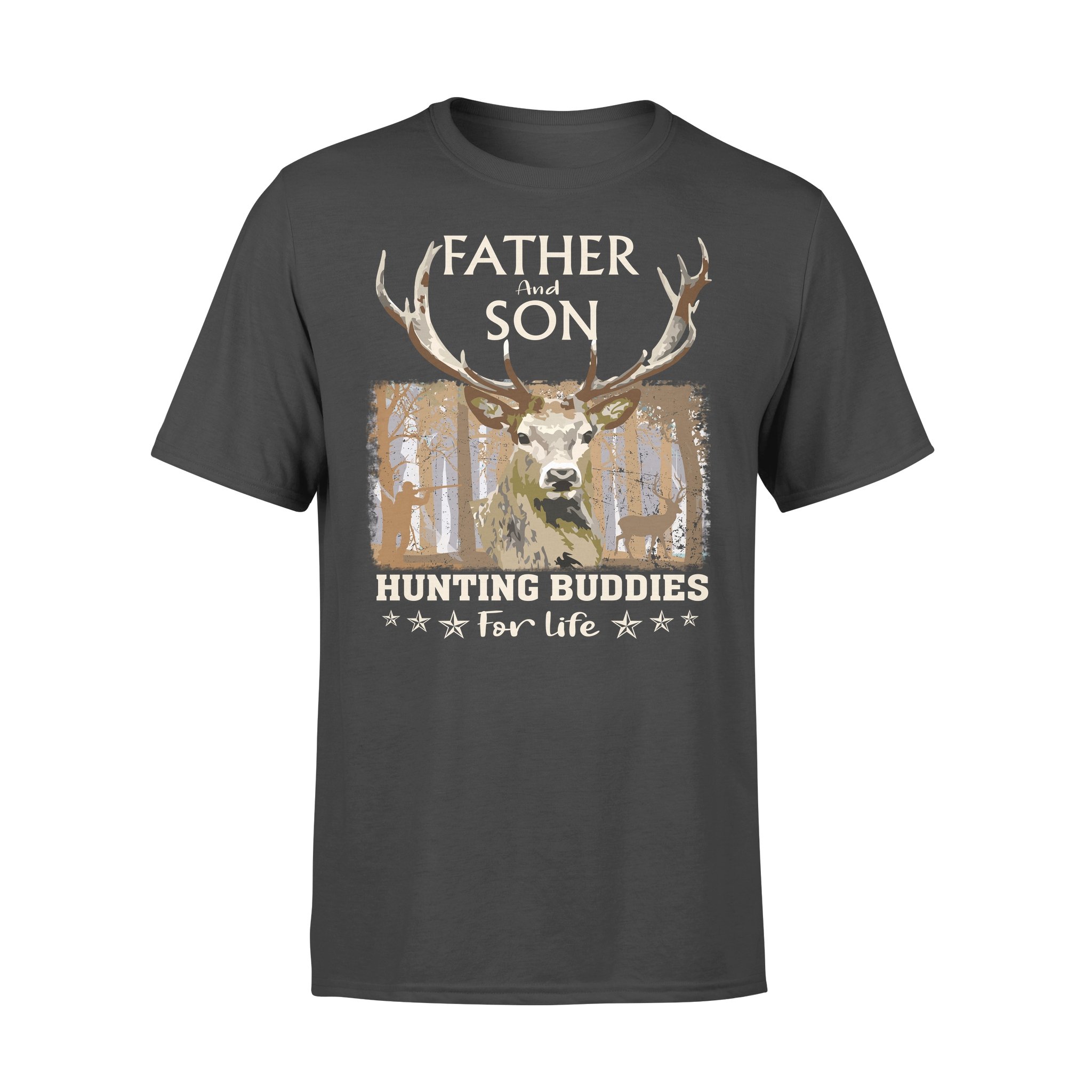 Father And Son Hunting Buddies For Life Father’s Day – Premium T-shirt