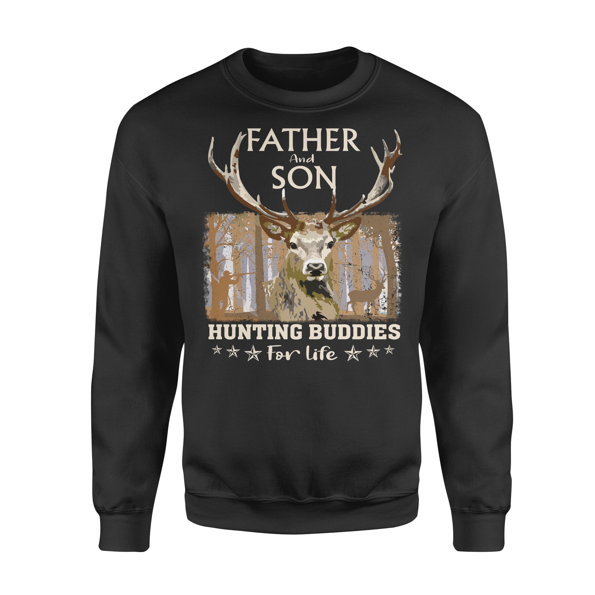 Father And Son Hunting Buddies For Life Father’s Day – Standard Crew Neck Sweatshirt