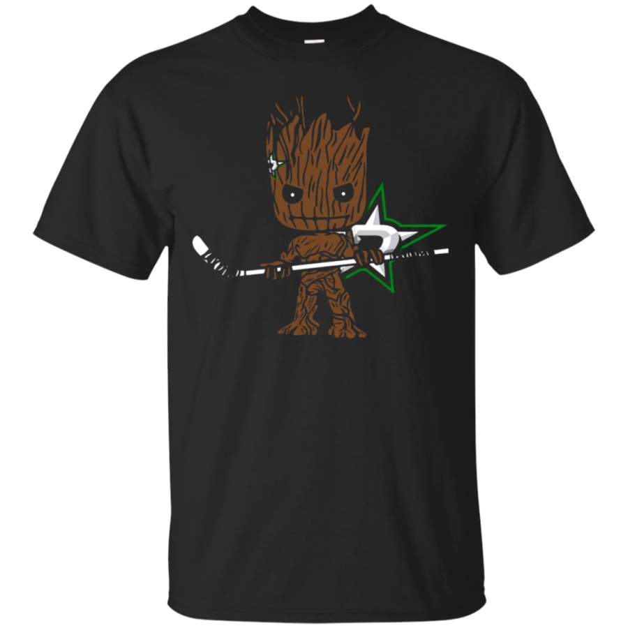 AGR Groot I Am Ice Hockey Player Team Dallas Stars T-Shirt