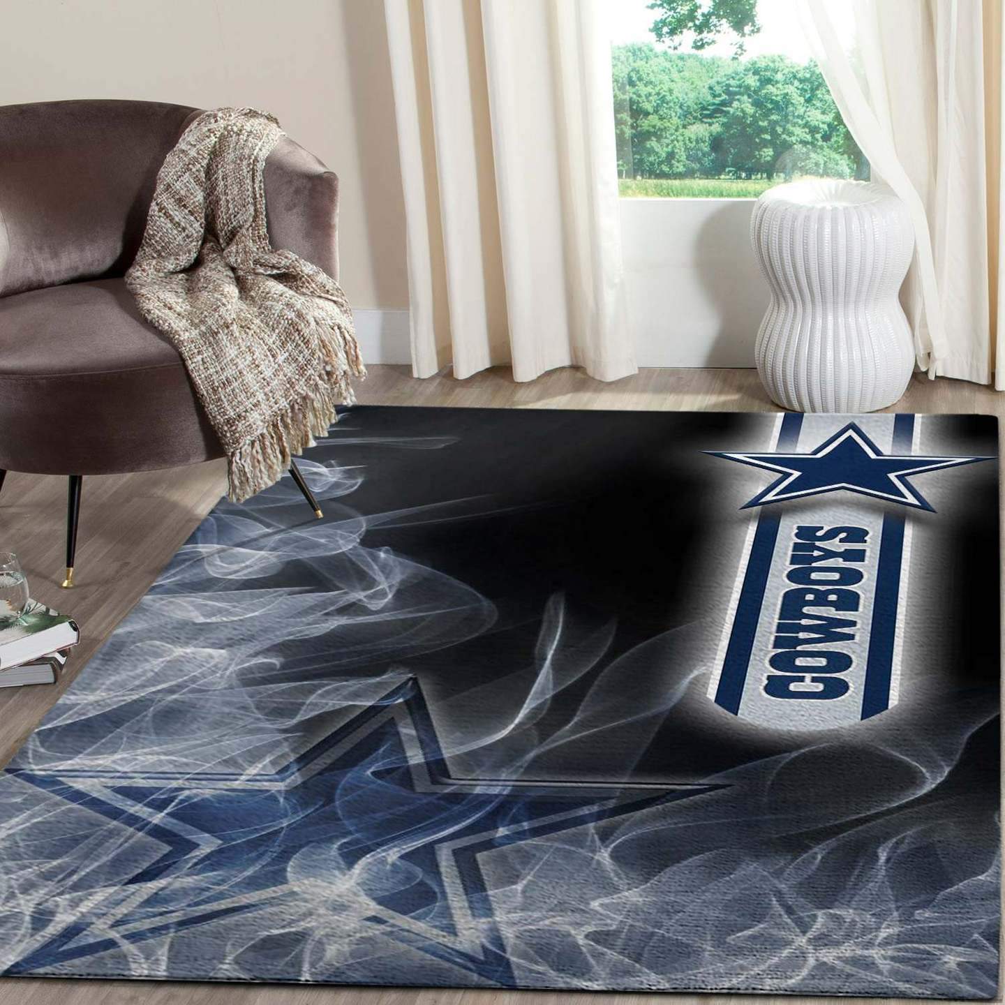 Dallas Cowboy Area Rug Christmas Rug 02 Floor Decor