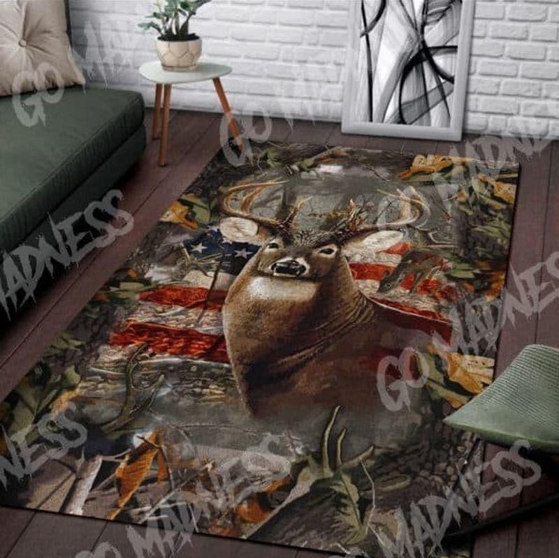 American Deer Hunting Rectangle Rug 5