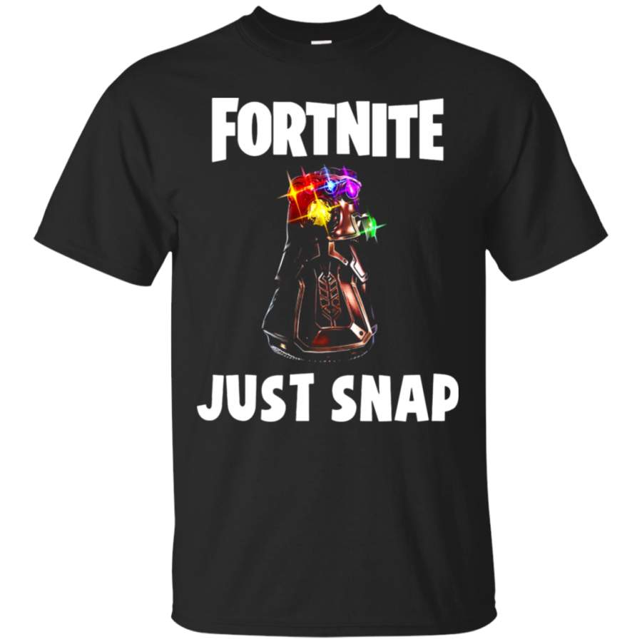 AGR Fortnite Battle Royale Just Snap Thanos Infinity Gauntlet T-Shirt