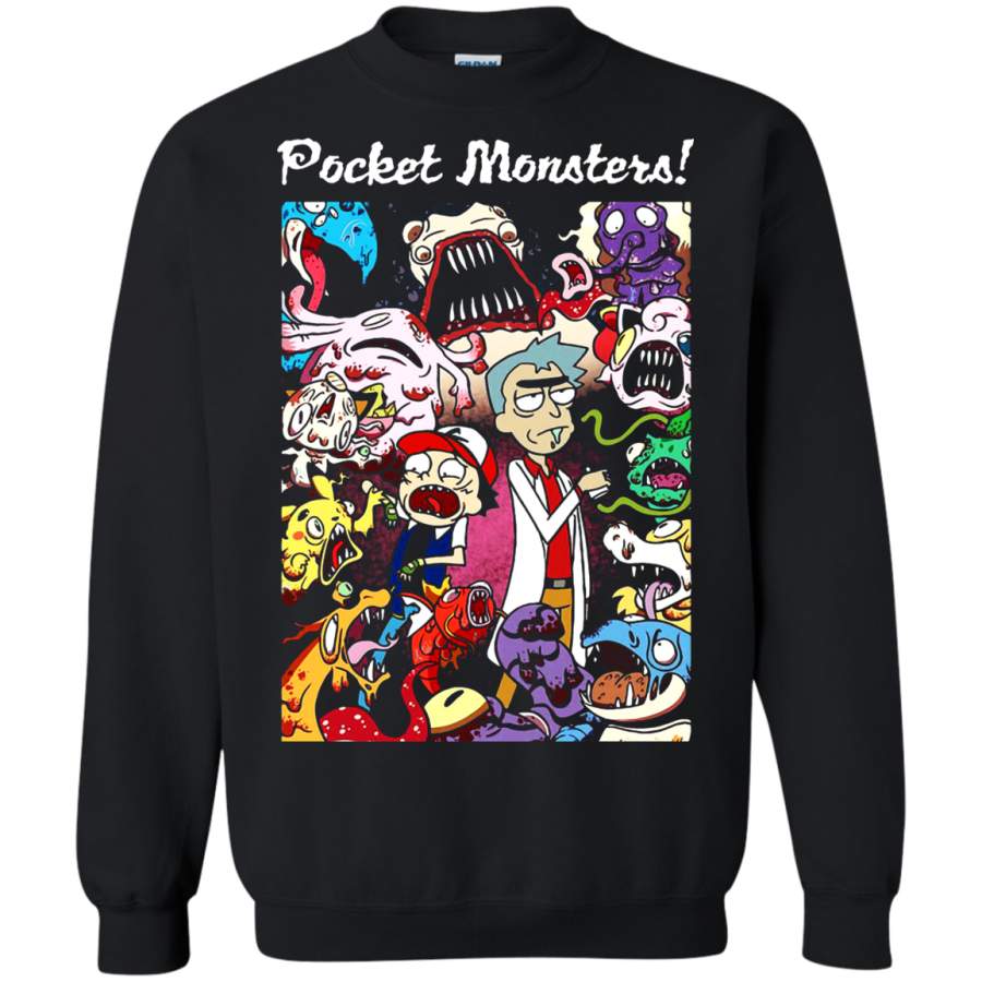 AGR Rick And Morty Pocket Monsters Pokemon Mashup Sweatshirt