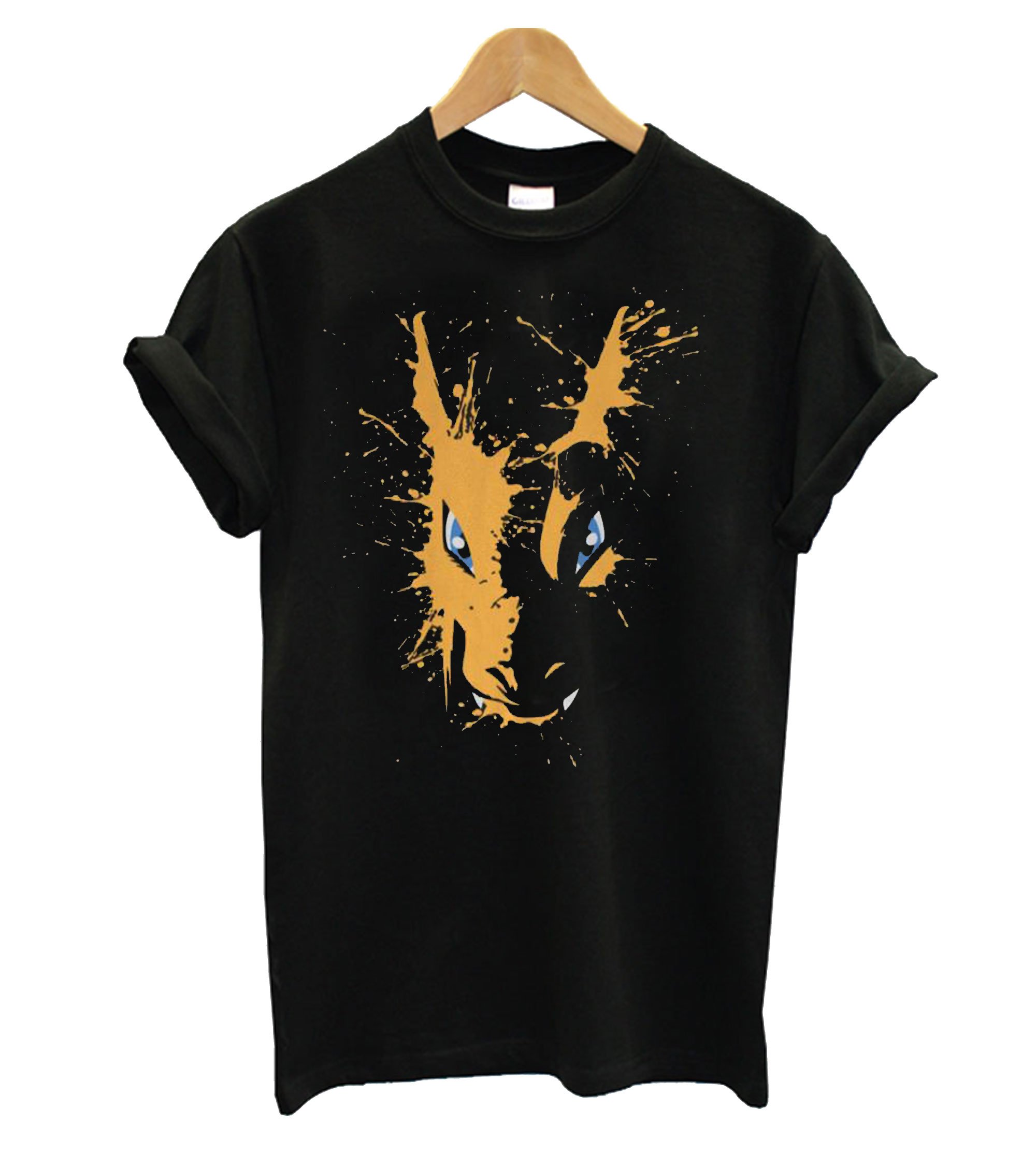 Charizard Pokemon Spatter Men’s T-Shirt Tee