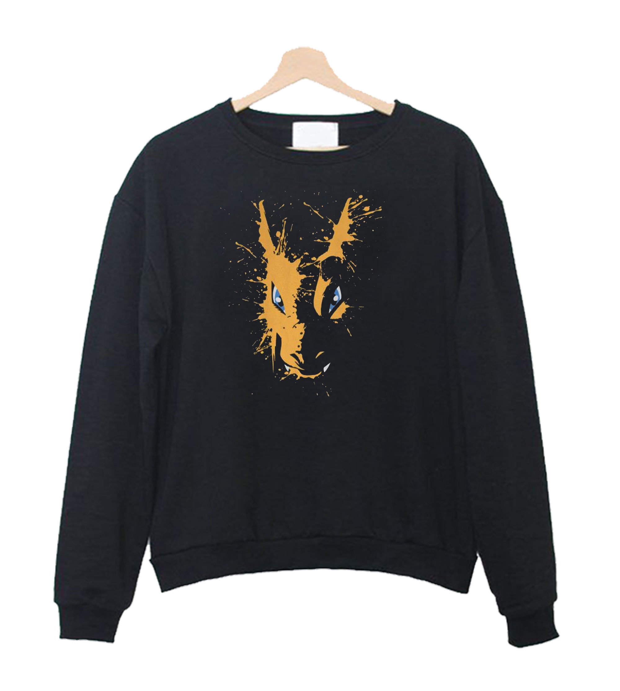 Charizard Pokemon Spatter Sweatshirt Sweater