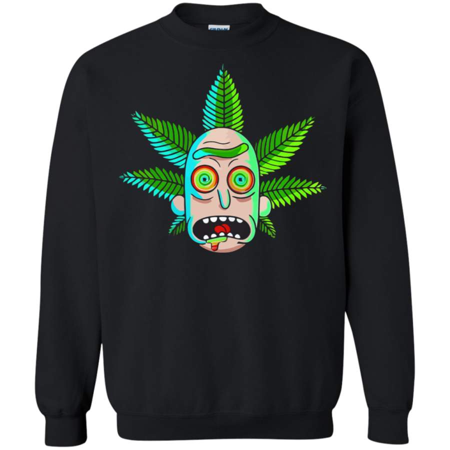 AGR Rick And Morty High On Weed Rick Sanchez Sweatshirt