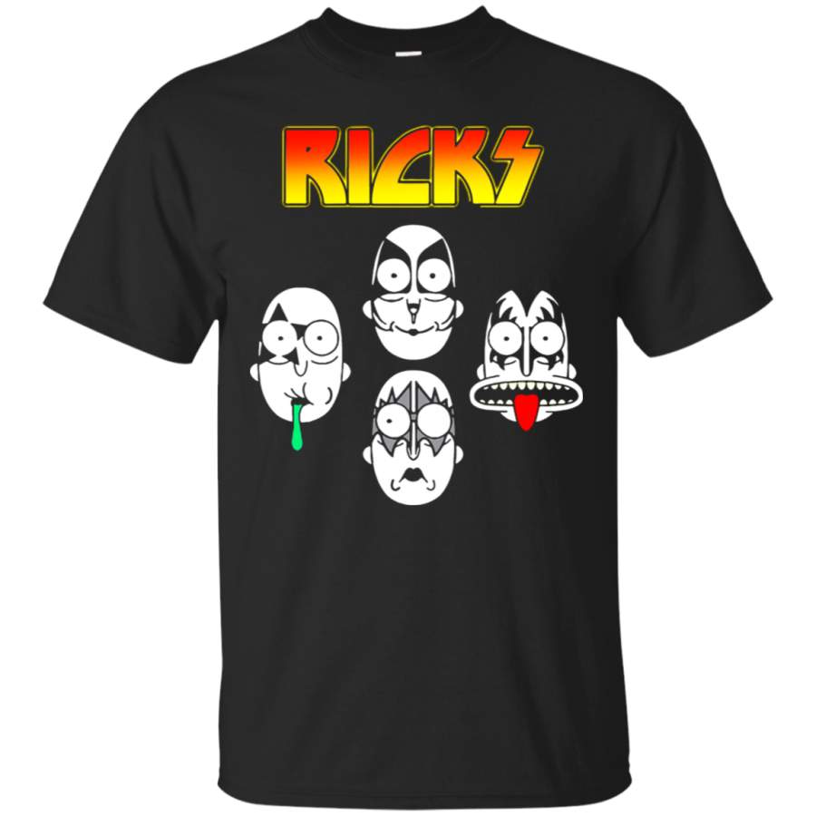 AGR Council of Ricks Kiss Band Heavy Metal Rick And Morty T-Shirt