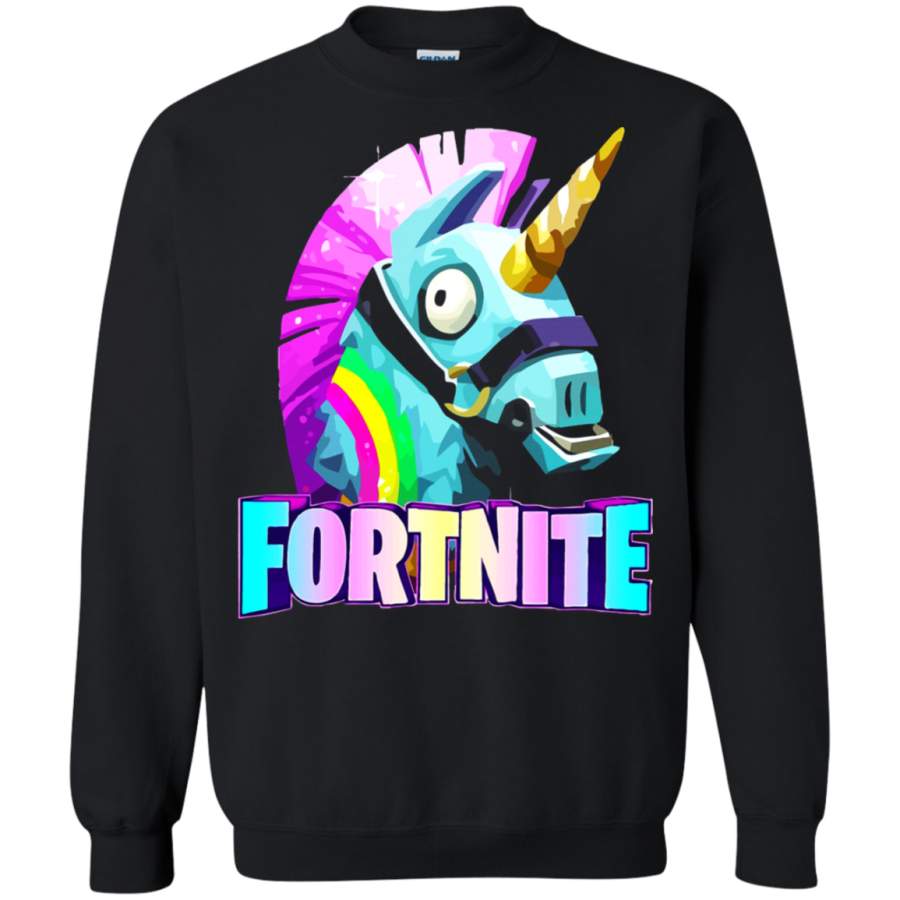 AGR Fortnite Battle Royale Llama Unicorn Smasher Sweatshirt