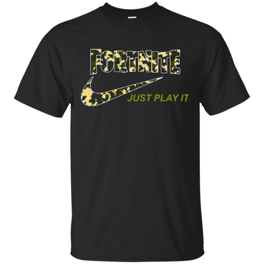 AGR Fortnite Battle Royale Just Play It Camo Style T-Shirt