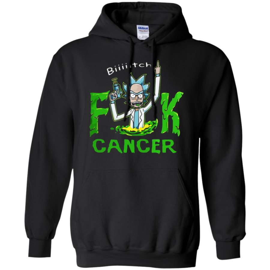 AGR Rick And Morty Fuk Cancer Bitch Hoodie