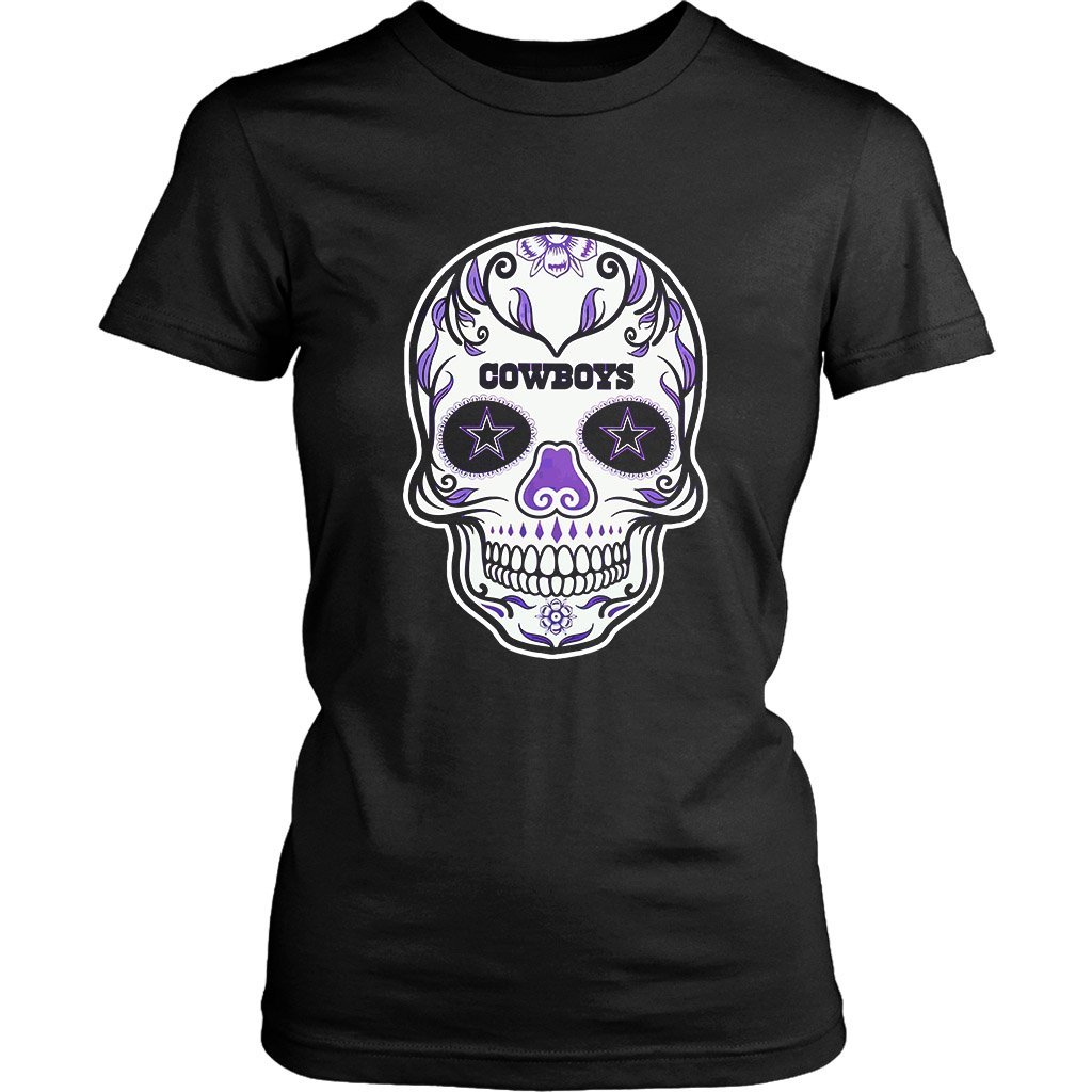 Dallas Cowboys Sugar Skull Women’S T-Shirt