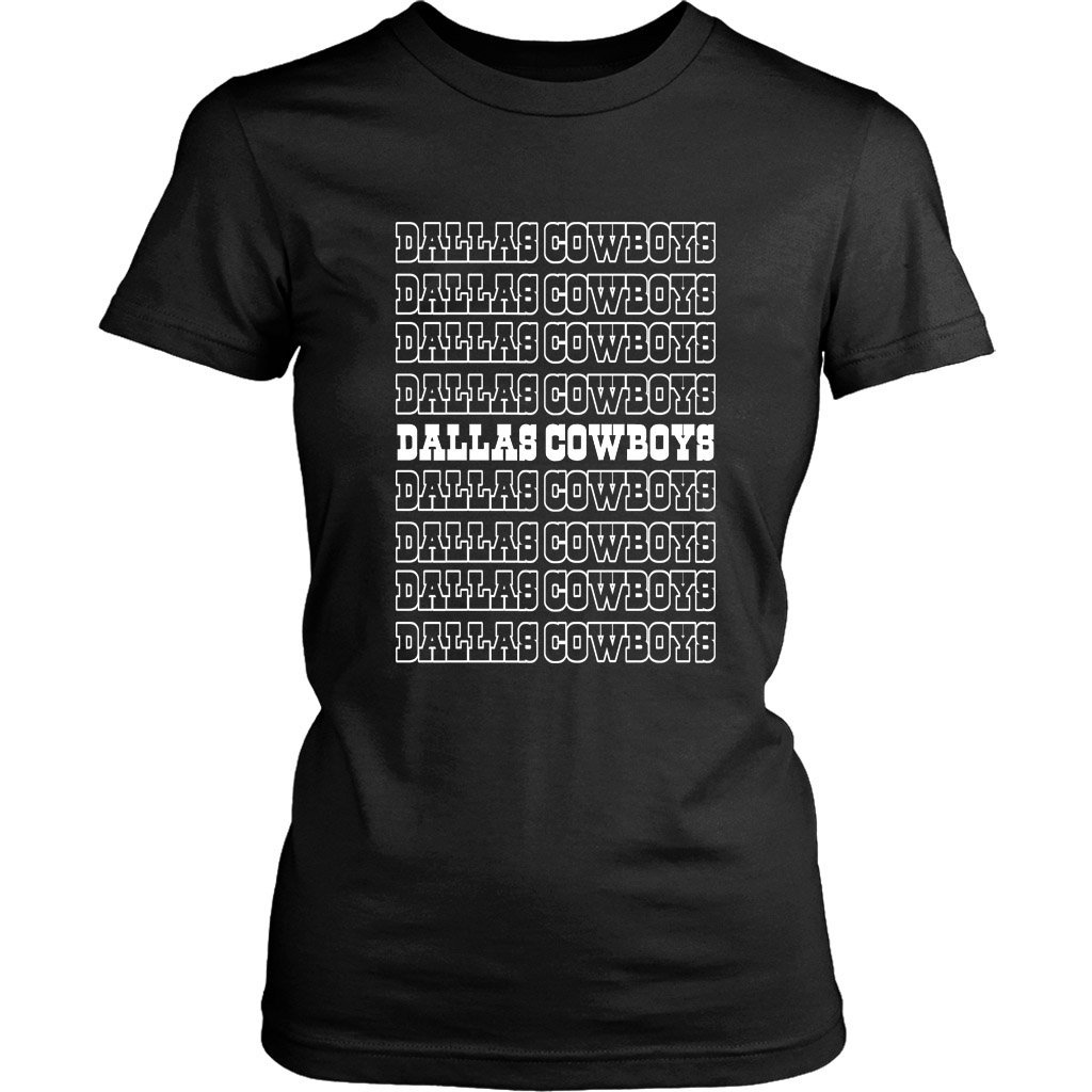 Dallas Cowboys Name Logo Women’S T-Shirt