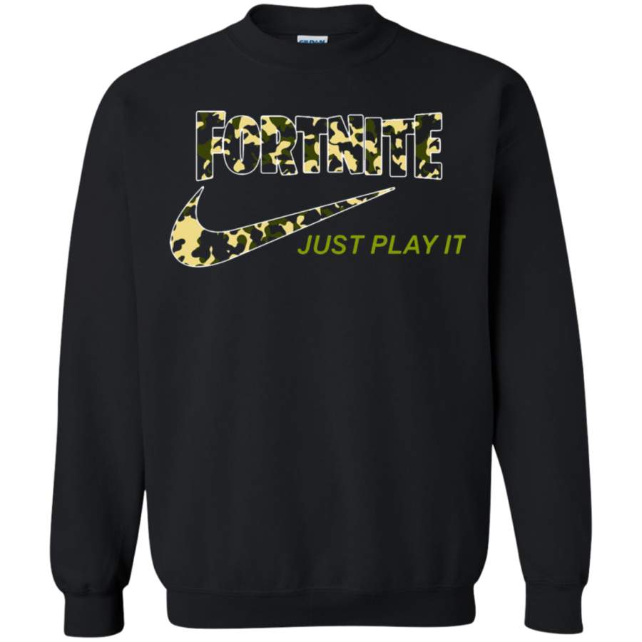 AGR Fortnite Battle Royale Just Play It Camo Style Sweatshirt