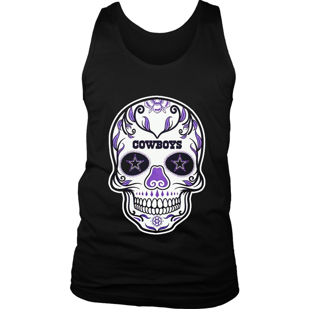 Dallas Cowboys Sugar Skull Men’S Tank Top