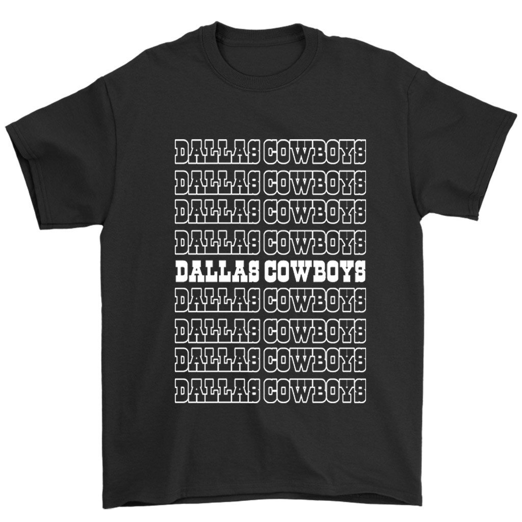 Dallas Cowboys Name Logo Men’S T-Shirt