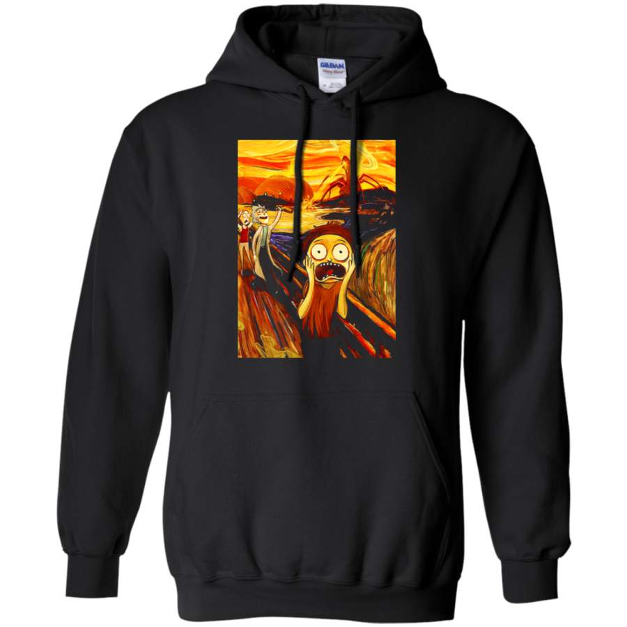 AGR Rick And Morty The Scream Painting Mashup Hoodie