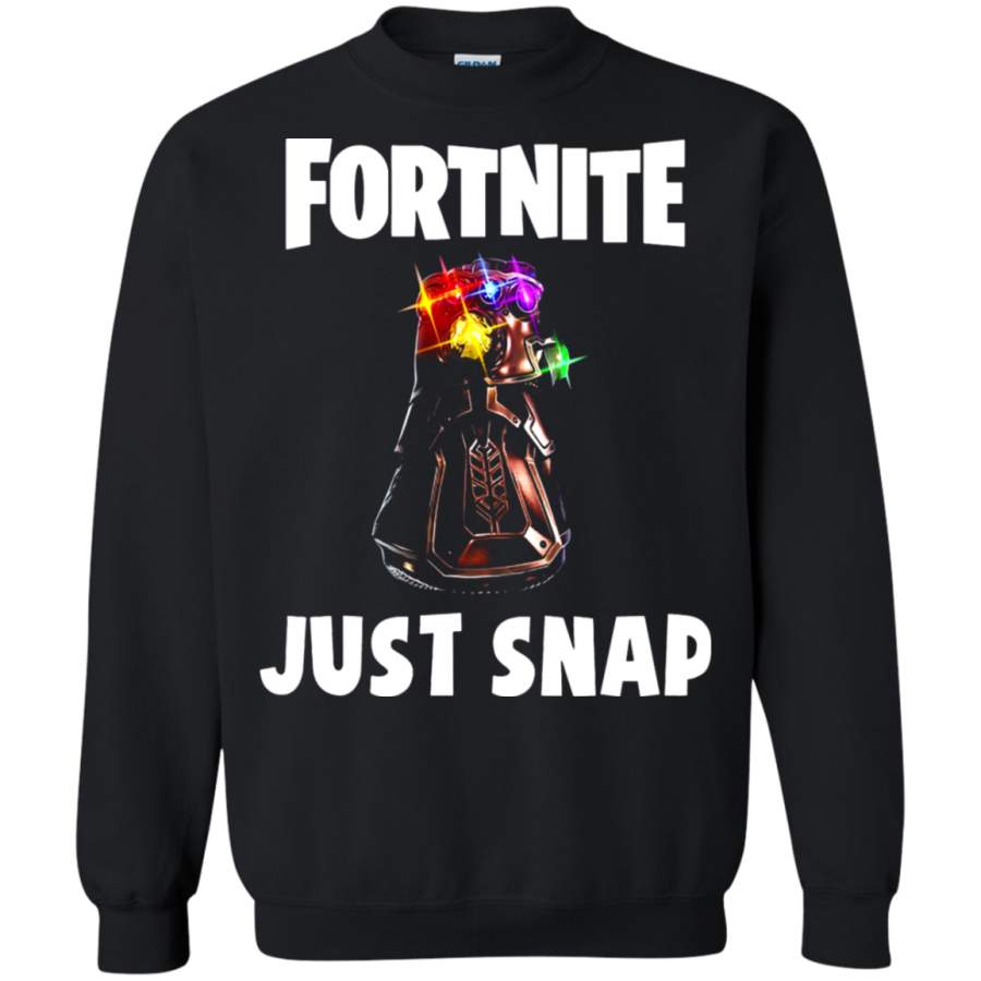 AGR Fortnite Battle Royale Just Snap Thanos Infinity Gauntlet Sweatshirt