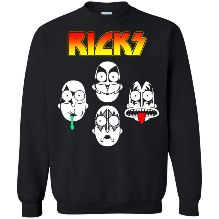 AGR Council of Ricks Kiss Band Heavy Metal Rick And Morty Sweatshirt