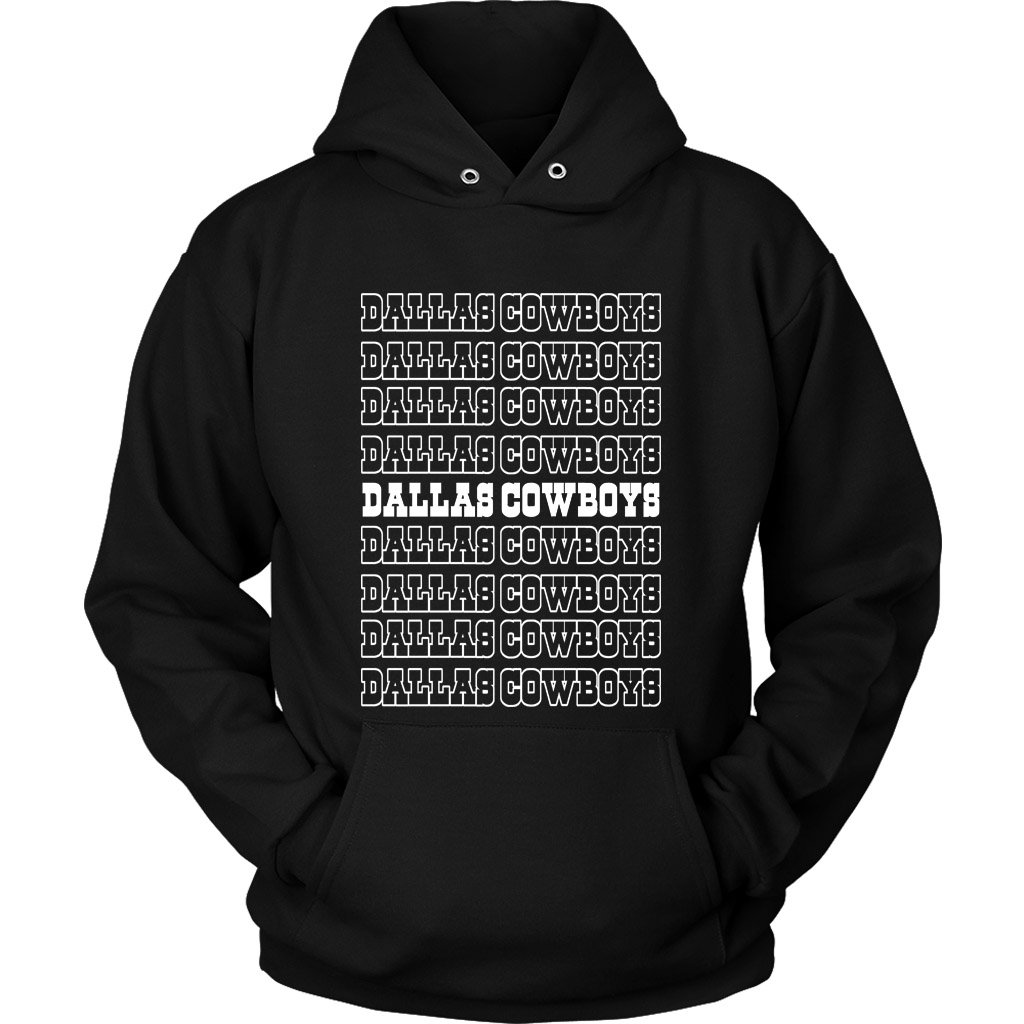 Dallas Cowboys Name Logo Unisex Hoodie