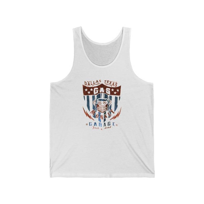 Gas Monkey Dallas Garage American Cream Mens Tanktop