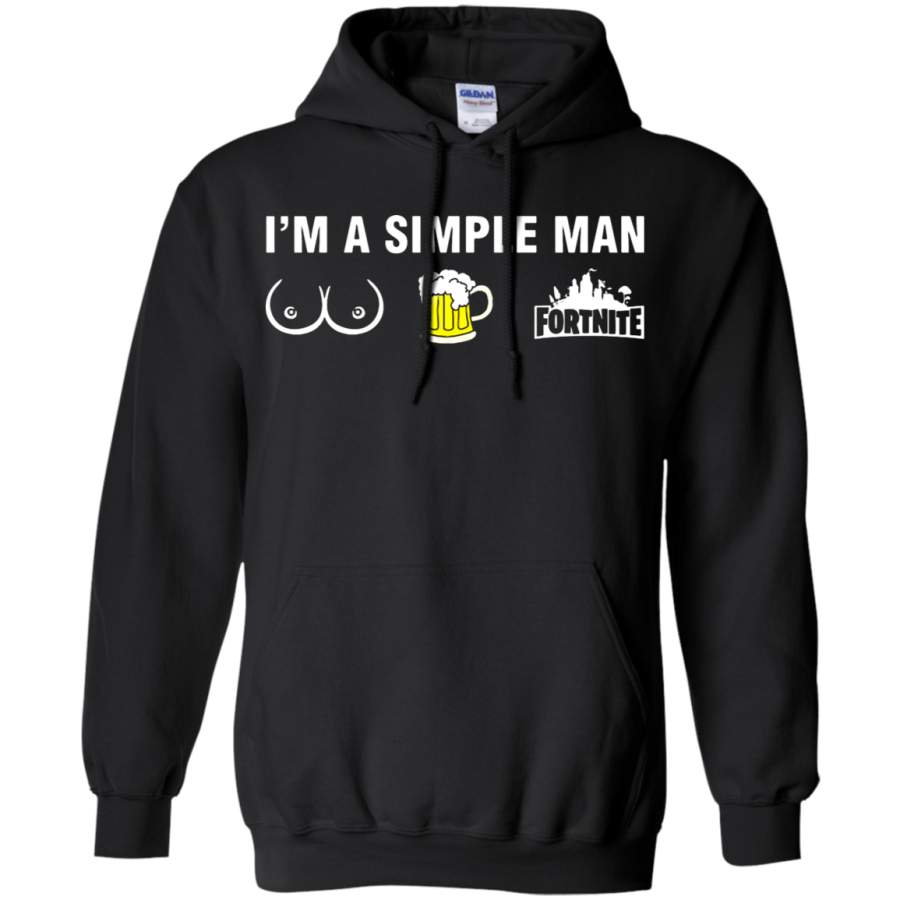 AGR I’m A Simple Man Boobs Beer Fortnite Hoodie