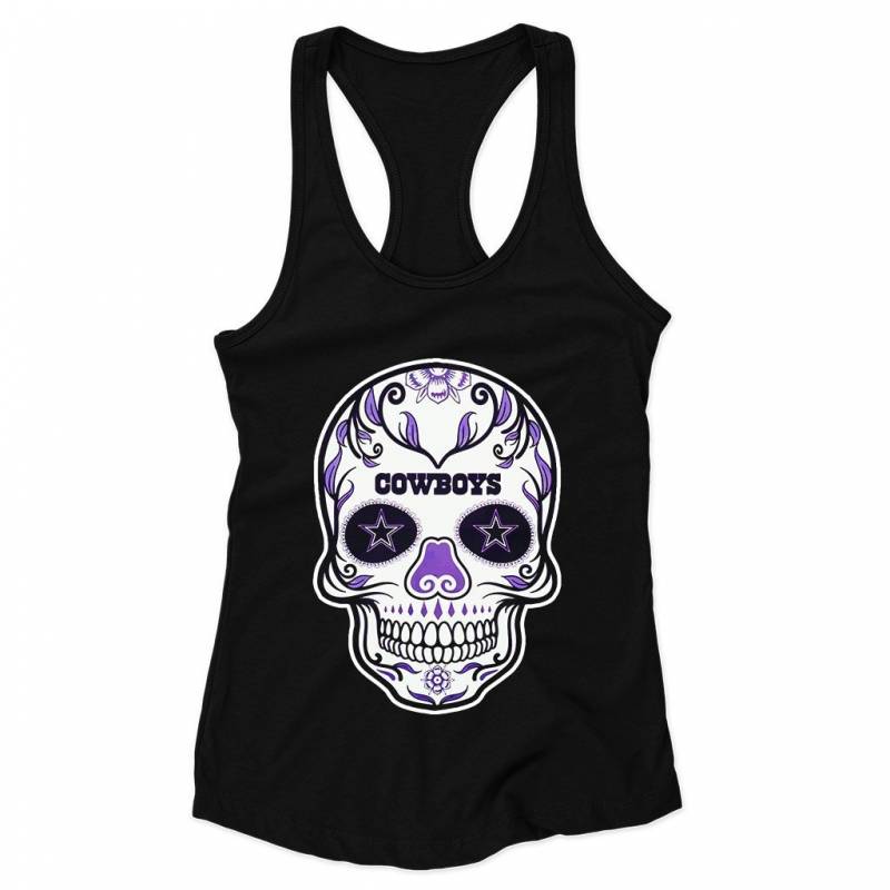 Dallas Cowboys Sugar Skull Woman’s Racerback Tank Top